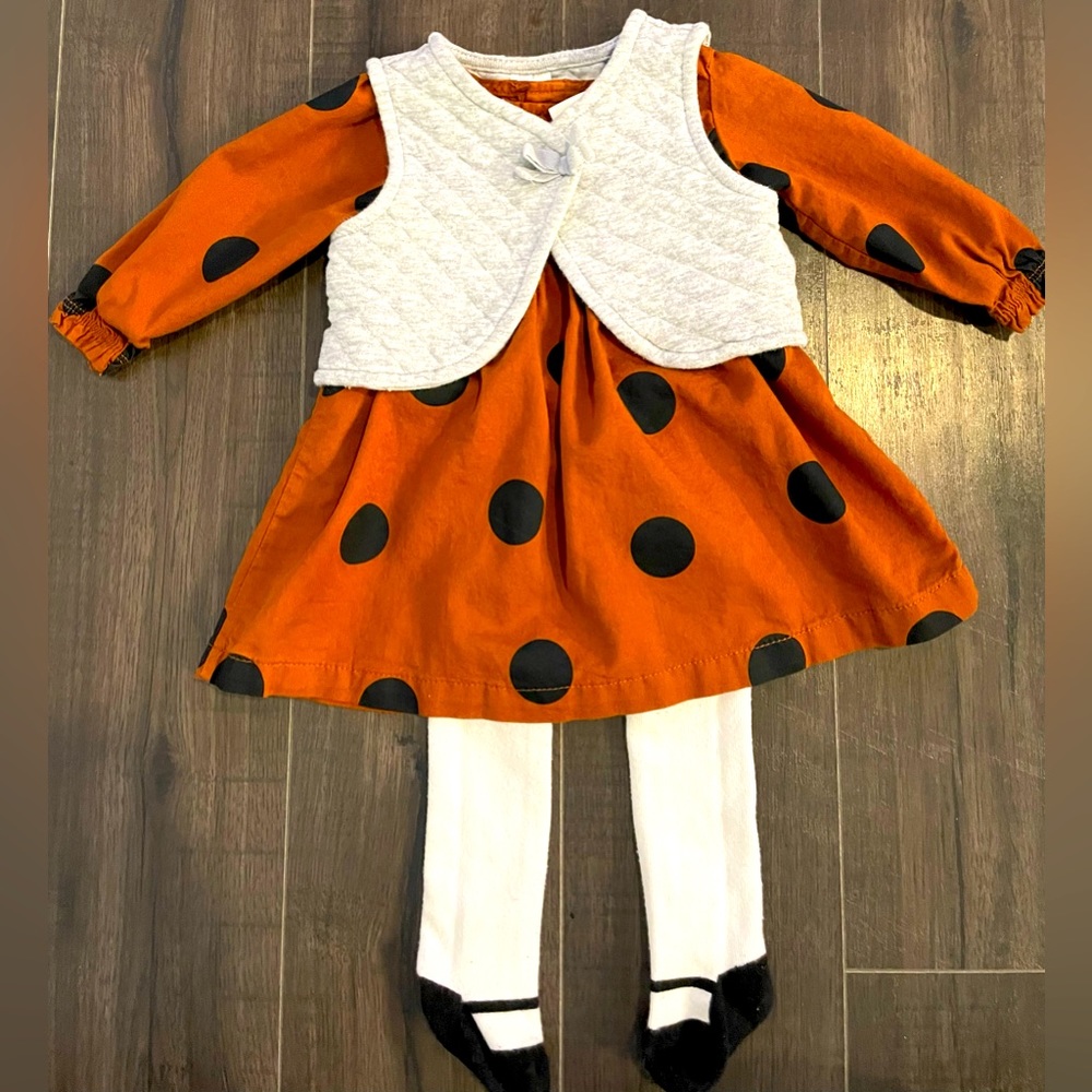 Carters - 3 Piece Polkadot Outfit - Size 6 Months